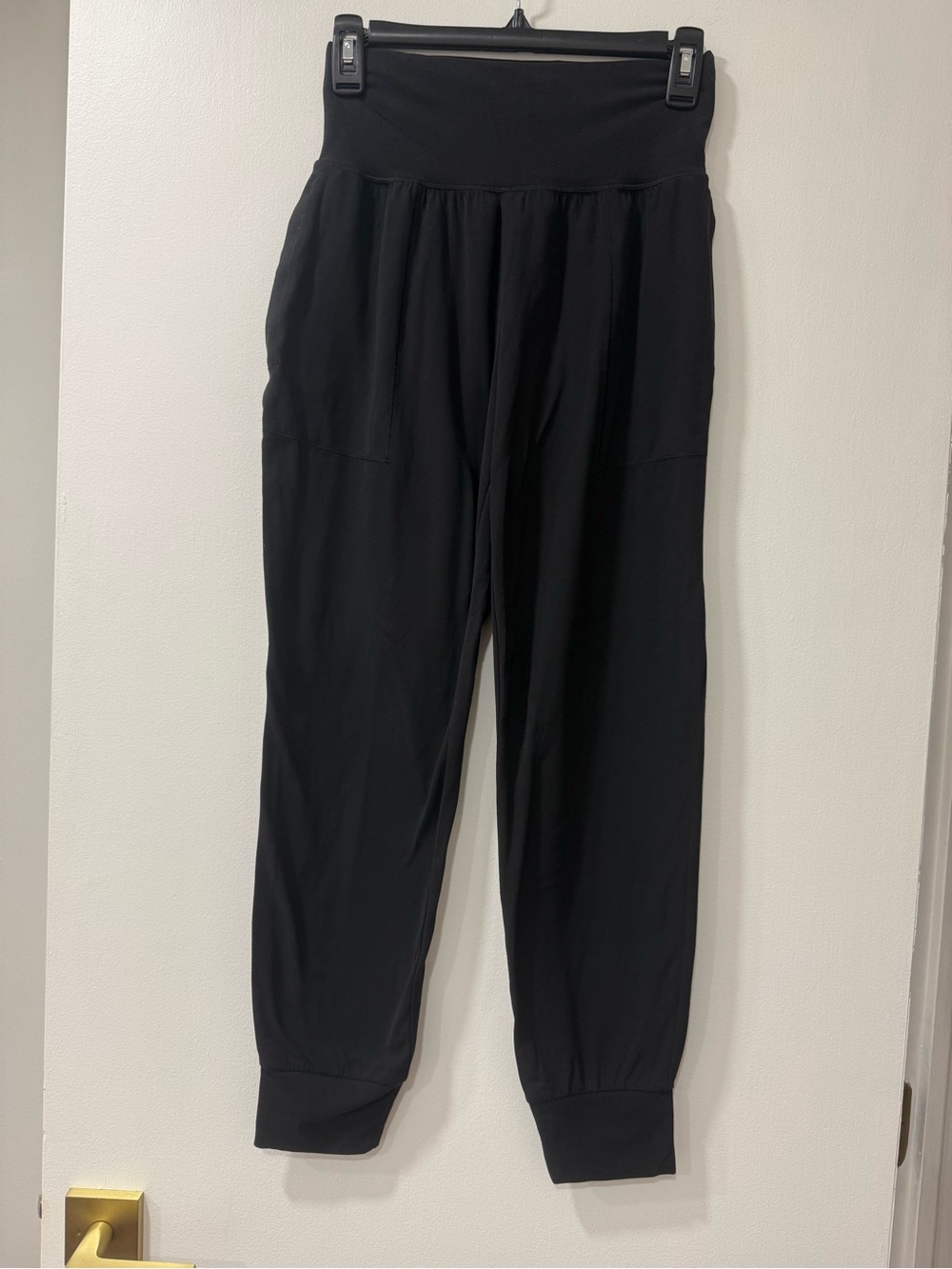 Athleta Black Women’s Stretch Joggers with Tapered Ankles